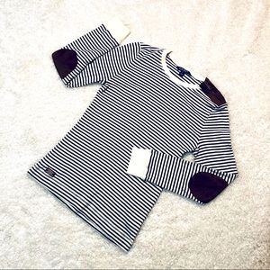 Y2K Ralph Lauren Elbow Patch Shoulder Zip Top